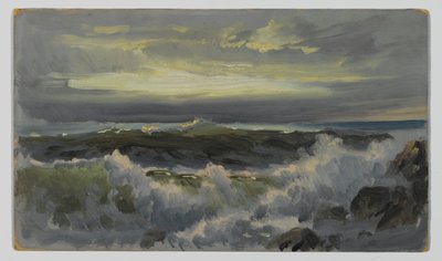 Un oleaje fuerte, después de 1890 de William Trost Richards